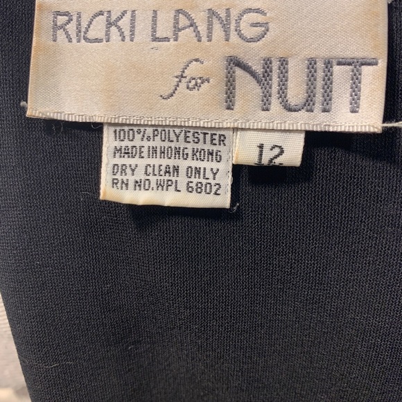 Beaded Drop Waist 80s Dress - Picture 4 of 4